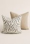 Avant-Garde Patterned Beige Mink Throw Pillow Cover 43X43 cm Set of 2 - 2