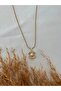 Pearl Detailed Shell Steel Necklace