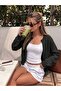 Women's Buttoned Crew Neck Basic Knitwear Cardigan - 2