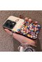 Oppo Reno 14F 5g Compatible Silicone Edge Hard Back Case Couple Phone Case with Floral Pattern - 2