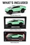 1:24 Die-Cast Futuristic Pickup Truck Model – Mint Green Metal Body Collector Car with Display Frame, Detailed Wheels & Premium Box – Ages 6+ - 8