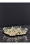 5-Piece Gold Lumina Glass Bowl Set – Crystal Patterned Ice Cream and Dessert Bowl with Square Tray - 2
