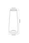 2-Piece Set – Clear Glass Vases, 15 cm - 7