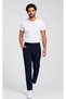 Men's Belted White, Navy Blue, Black Alpaca Fabric Doctor and Nurse Medical Single Bottom Trousers - 5
