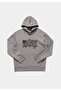 Relaxed Fit Hooded Plain Men's Gray Sweatshirt - 5