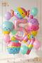 Cupcake Ice Cream 5 Years Old - 12 Piece Balloon Set Candy Ice Cream Candy Balloon Ice Cream Concept Birthday Balloon Set