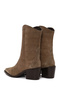 Women's Mink Printed Thick Heeled Suede Leather Cowboy Boots Wf170035Ds - 7