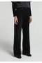 Wide Leg Fit Women's Black Denim Jean Pants - 4
