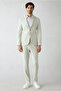 8 Drop Long Slim Fit Patterned Suit with Elastic Waist