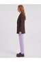 Flap Pocket Crepe Blazer Jacket Dark Brown - 3