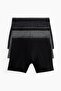 3'lü Normal Paça Boxer Şort Lycra® - 2