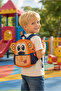 Monkey Kids Creche Backpack Lycra Fabric Bags (27*24*9) cm for Ages 0-6