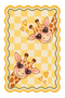 Aura Cute Giraffe Theme Patterned Modern Woven Base Decorative Carpet Aura4039