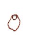 Agate Real Natural Stone Women's Necklace and Bracelet Set Light Brown - 4