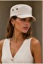 Women's Cap Hat – Metal Detailed, Casual Hat - 4