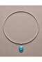 Sade Elegant Blue Pendant Necklace - 4