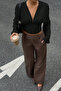 V-Neck Wide Sleeve Gathered Blouse - 5