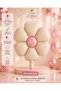Beige Daisy Foil Balloon 47.5X59.5 cm – Pink Detailed Flower Balloon, Birthday and Party Decoration - 2