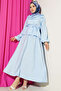 Women's Gathered Collar Skirt Suit - 2