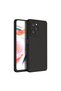 Poco X5 Pro Compatible Silicone Case - Pastel Color Tone Flexible Cover with Camera Protection - Black