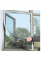 Window Glass Fly Screen White (125 cm X 75 cm)+4M Tape () - 4