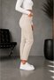 Alice Women's Beige High Waist Lycra Mom Jean - 3