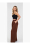 Women's High Waist Pleated Detailed Wide Leg Modal Fabric Sweatpants - 4