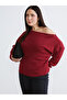 Esvab • Modern & Distinctive Plus Size Wide Roba Collar Drawstring Women's Knitwear Sweater - 2