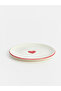 Esvab • Modern & Distinctive Heart Embroidered Ceramic Cake Plate 16 cm - 3