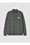Esvab • Modern & Distinctive Stand Collar Printed Boys' Thick Sweatshirt