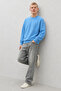Men's 100% Cotton Comfortable B.Blue Winter Sweatshirt - 3