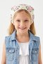 Pink Cherry Blossom Patterned Girl's Bandana - 2