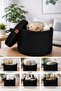 Covered Knitted Basket |   Decorative and Multi-Purpose Storage Box |   Stylish Organizer for Bathroom, Kitchen, and Baby Room - 3