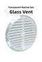 Natural Gas Ventilation Round Kitchen Glass Vent Transparent 18cm Air Flow Duct Safety Gas Leakage - 3
