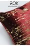 Printed Patterned Red Cushion Cover 45X45 cm Decorative Pillowcase - 3