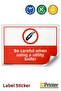 Be Careful When Using a Utility Knife! Isg Warning Sign Sticker 25X35 cm