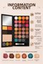 26-Color Mirrored Makeup Palette with Matte and Glitter Eyeshadow Highlighter, Double-Sided Applicator Included - 2