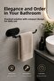 Premium Steel Black 304 Stainless Towel Rack, Bathroom Towel Holder, Bathroom Organizer - 6