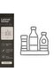 ملصق زخرفي من الفويل باللون الرمادي غير اللامع مقاس 14x14 سم