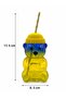Barista Fan Premium Glass Cold Drink Cup Cute Teddy Bear Cup 550 ml - 4