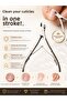 Manicure Set Professional Premium Cuticle Nipper Stainless Steel Cuticle Clipper Nail Care Kit Manicure Pedicure Tools Pedicure Set Cuticle Cleaner Pedicure Manicure Scissors - 2