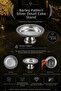 4-Piece Silver Presentation Bowl with Spike Pattern - Chocolate Delight Bowl for Coffee Sides and Treats - 4