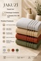 4 Pieces of Colorful Striped 50X90 cm Cotton Soft Absorbent Bath Hand Towels - 3