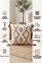 Ethnic Patterned Geometric Embroidered Decorative Throw Pillow Cover (Without Inner Filling) - 4