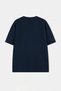 Lacivert Unisex Oversize/Geniş Kalıp Fil Nakış %100 Pamuk T-Shirt TMNSS26TS00077 - 6