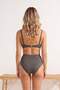 Khaki Bralette Covered High Waist Hipster Bikini Set Tbess26Bt00192 - 3