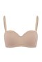 Brown-Multicolor 3-Piece Cotton Ribbed Covered Strapless Bra Thmss26Su00014 - 14
