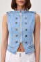 Mavi Düğme Detaylı Napolyon Denim Yelek TWOSS26YE00068 - 6
