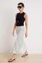 Ecru Polka Dot Pack A-Line / Bell Shape Normal Waist Stretchy Knitted Skirt Twoss26Et00063 - 2