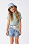 Pink-Mint Embroidered Knitted T-Shirt Tkdss25Ts00027 - 5